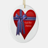 Patriotic Heart Grafik Keramikornament (Rechts)