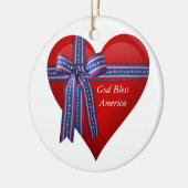 Patriotic Heart Grafik Keramikornament (Links)