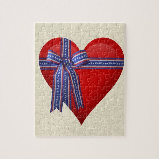 Patriotic Heart Grafik Puzzle (Vertikal)