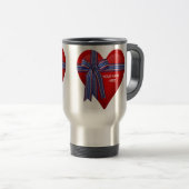 Patriotic Heart Grafik Reisebecher (VorderseiteRechts)