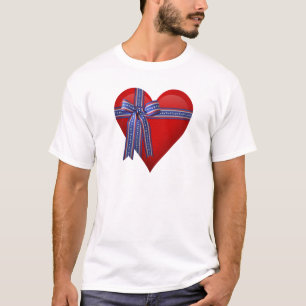 Patriotic Heart Grafik T-Shirt