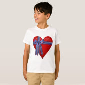 Patriotic Heart Grafik T-Shirt (Vorne ganz)