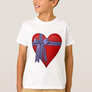 Patriotic Heart Grafik T-Shirt