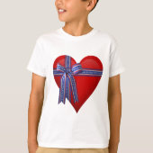 Patriotic Heart Grafik T-Shirt (Vorderseite)
