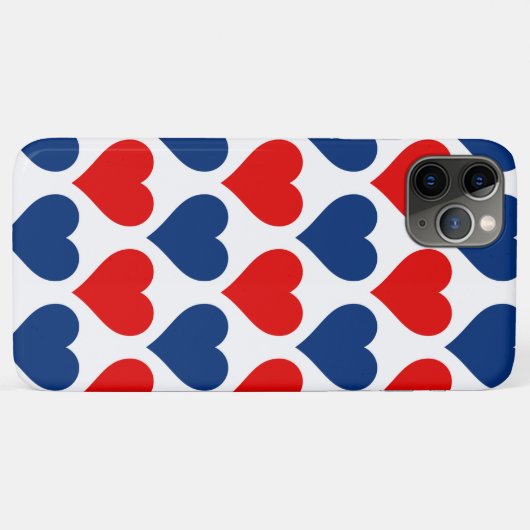Patriotic Hearts Design Case-Mate iPhone Hülle (Rückseite (Horizontal))