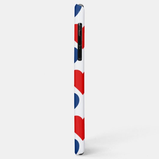 Patriotic Hearts Design Case-Mate iPhone Hülle (Hinten/Links)