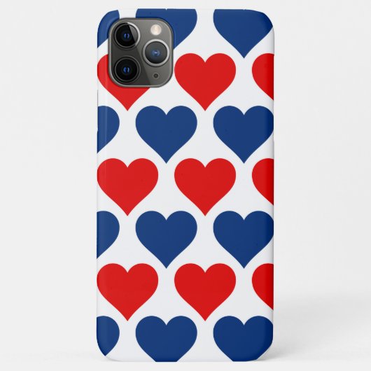 Patriotic Hearts Design Case-Mate iPhone Hülle (Rückseite)