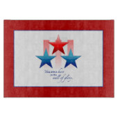 Patriotic Hero Wall of Glory, vielen Dank für Ihr  Schneidebrett (Vorderseite)