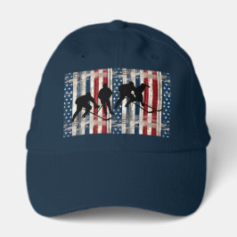 Patriotic Hockey Players Cap Truckerkappe