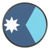 Patriotic hockey puck with flag of Minnesota, USA (Vorderseite)