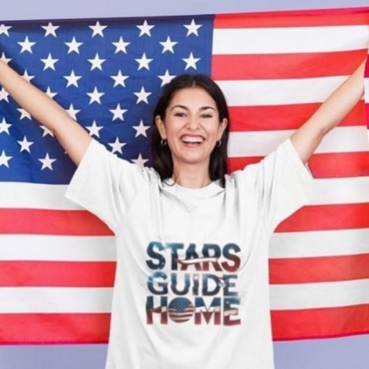 Patriotic Homecoming - "Stars Guide Zuhause" Ameri T-Shirt