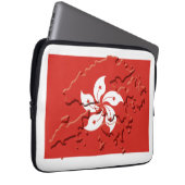 Patriotic HONG KONG Flag Map Computer Laptopschutzhülle (Vorne Rechts)