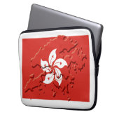 Patriotic HONG KONG Flag Map Computer Laptopschutzhülle (Vorderseite Links)