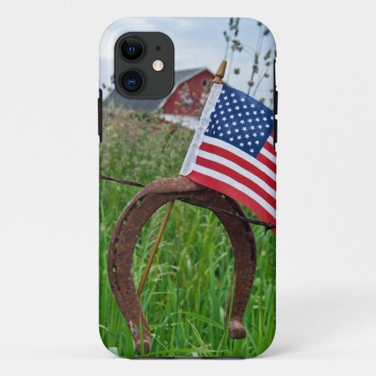 Patriotic Horseshoe Case-Mate iPhone Hülle (Rückseite)