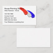 Patriotic House Painter Paint Brush Stroke Visitenkarte (Vorne/Hinten)
