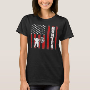 Patriotic Hunter Archery American Bow Jagd zurück T-Shirt