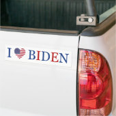 Patriotic I Heart Liebe Joe Biden Flag Autoaufkleber (Auf Lkw)