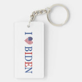 Patriotic I Heart Liebe Joe Biden Flag Schlüsselanhänger (Rückseite)