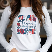 Patriotic I unterstützt Bundesstaatliche Arbeitneh Tri-Blend Shirt