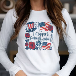 Patriotic I unterstützt Bundesstaatliche Arbeitneh Tri-Blend Shirt