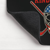 Patriotic Ice Hockey 4th Of July Flag Funny Hockey Mousepad (Ecke)