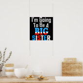 Patriotic, ich werde eine große Schwester sein Poster (Küche)
