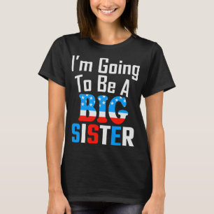 Patriotic, ich werde eine große Schwester sein T-Shirt