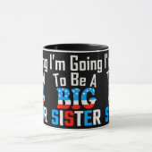Patriotic, ich werde eine große Schwester sein Tasse (Zentrum)