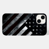 Patriotic Industrial American Flag Case-Mate iPhone Hülle (Rückseite (Horizontal))