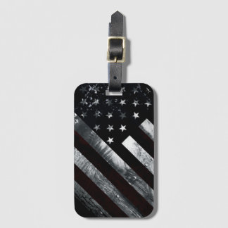 Patriotic Industrial American Flag Gepäckanhänger