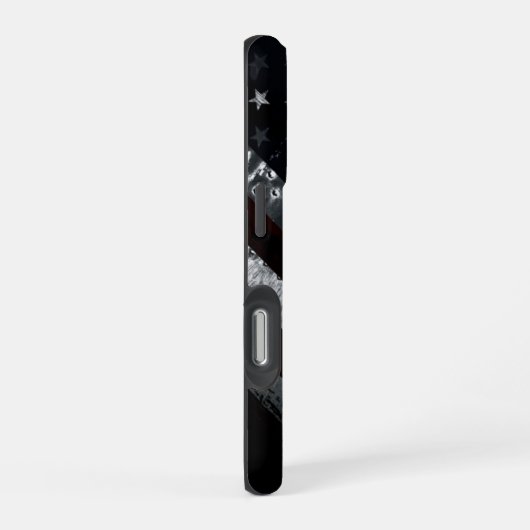 Patriotic Industrial American Flag iPhone Hülle (Rechte Seite)