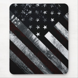 Patriotic Industrial American Flag Mousepad