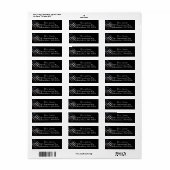 Patriotic Industrial American Flag Return Labels (Vorne)