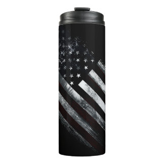 Patriotic Industrial American Flag Thermosbecher