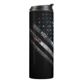Patriotic Industrial American Flag Thermosbecher (Nach links gedreht)