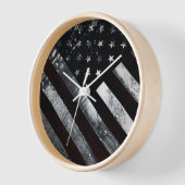 Patriotic Industrial American Flag Uhr (Winkel)