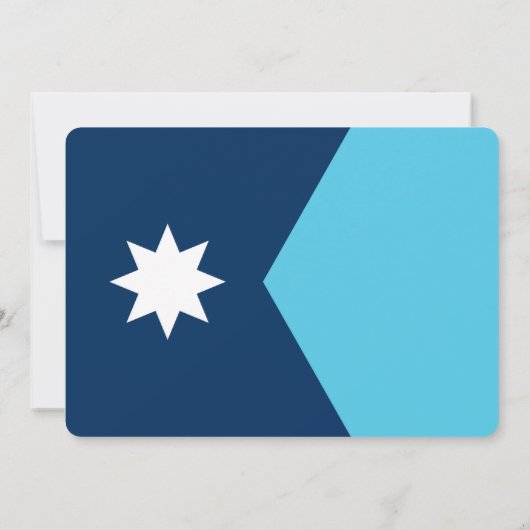 Patriotic invitations with Flag of Minnesota Einladung (Rückseite)