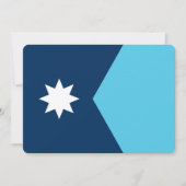 Patriotic invitations with Flag of Minnesota Einladung (Vorderseite)