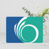 Patriotic  invitations with Flag of Ottawa, Canada Einladung (Stehend Vorderseite)