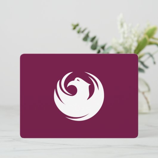 Patriotic  invitations with Flag of Phoenix City Einladung (Stehend Vorderseite)