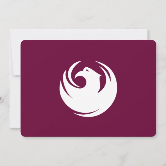 Patriotic invitations with Flag of Phoenix City Einladung (Rückseite)