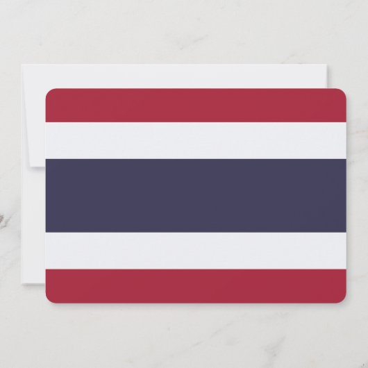 Patriotic  invitations with Flag of Thailand Einladung (Rückseite)