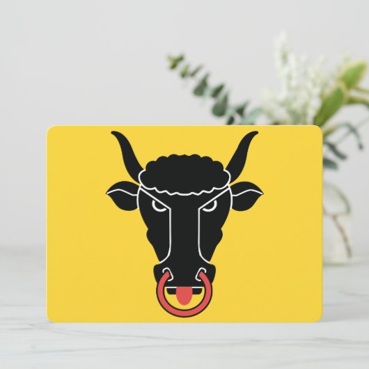 Patriotic invitations with Flag of Uri Einladung (Stehend Vorderseite)