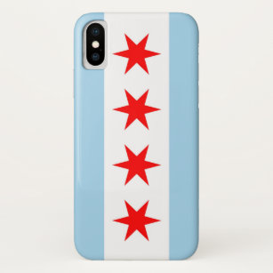 Patriotic Iphone X Fall mit Flagge von Chicago iPhone X Hülle