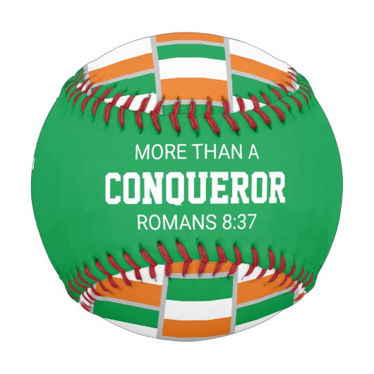 Patriotic IRELAND Custom Scripting FLAG Baseball (Vorderseite)