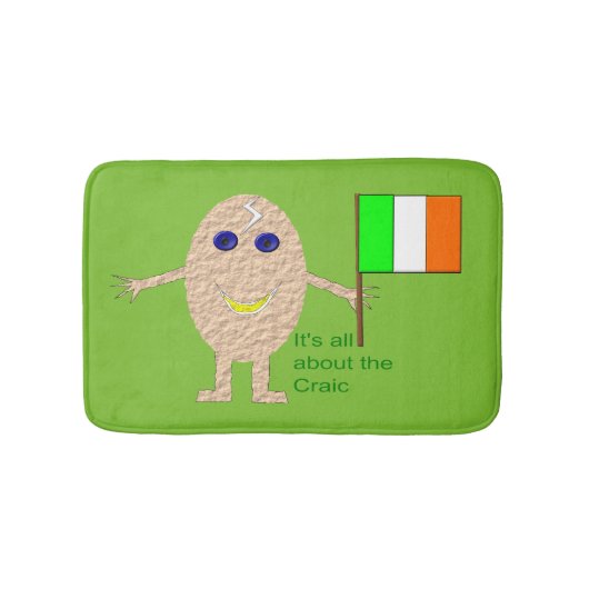 Patriotic Irish Egg Bath Mat Badematte (Vorderseite)