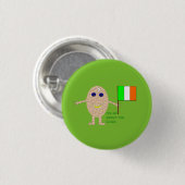 Patriotic Irish Egg Button (Vorne & Hinten)