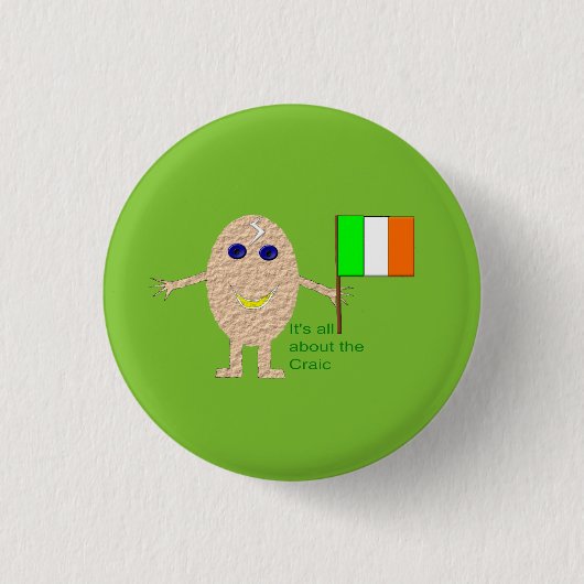 Patriotic Irish Egg Button (Vorderseite)