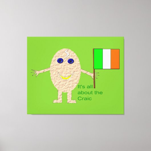 Patriotic Irish Egg Canvas Print Leinwanddruck (Vorderseite)