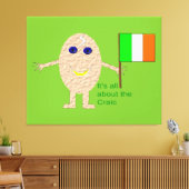 Patriotic Irish Egg Canvas Print Leinwanddruck (Insitu (Wohnzimmer))